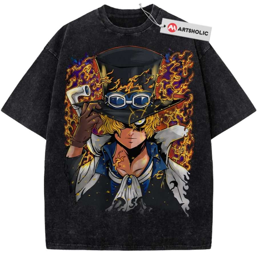 Alternative view of Sabo Shirt, One Piece Shirt, Anime Shirt, Vintage Tee
