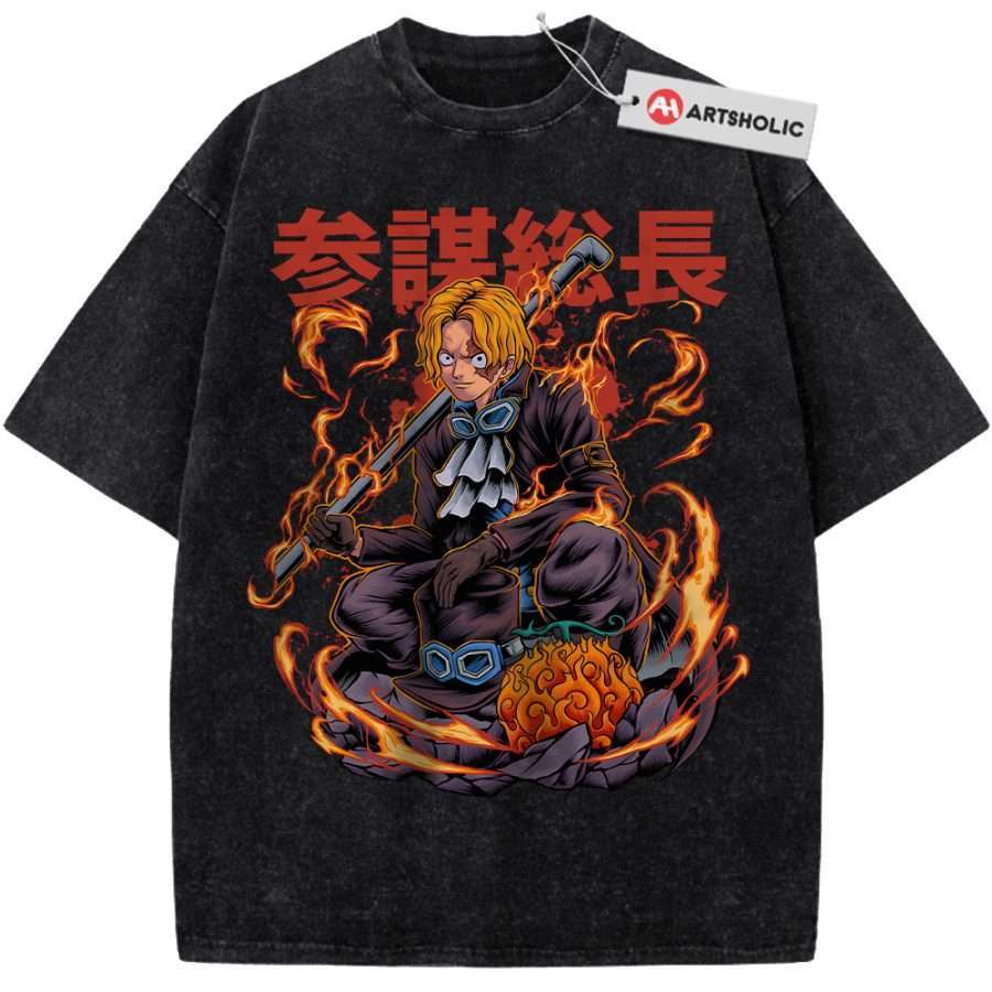 Alternative view of Sabo Shirt, One Piece Shirt, Anime Shirt, Vintage Tee