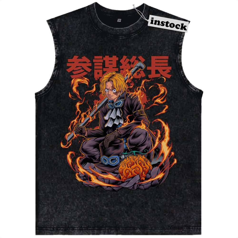 Sabo Tank Top, One Piece Tank Top, Anime Tank Top, Vintage Tank Top