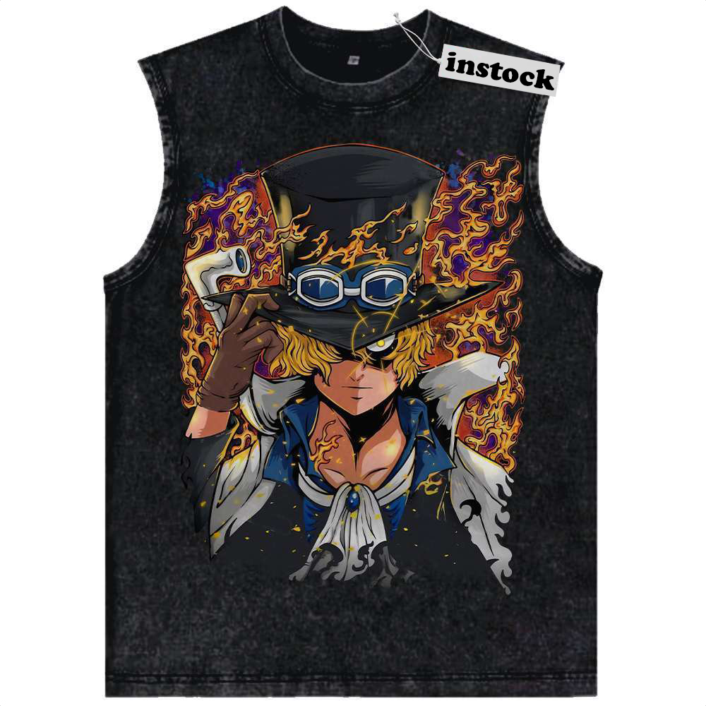 Sabo Tank Top, One Piece Tank Top, Anime Tank Top, Vintage Tank Top