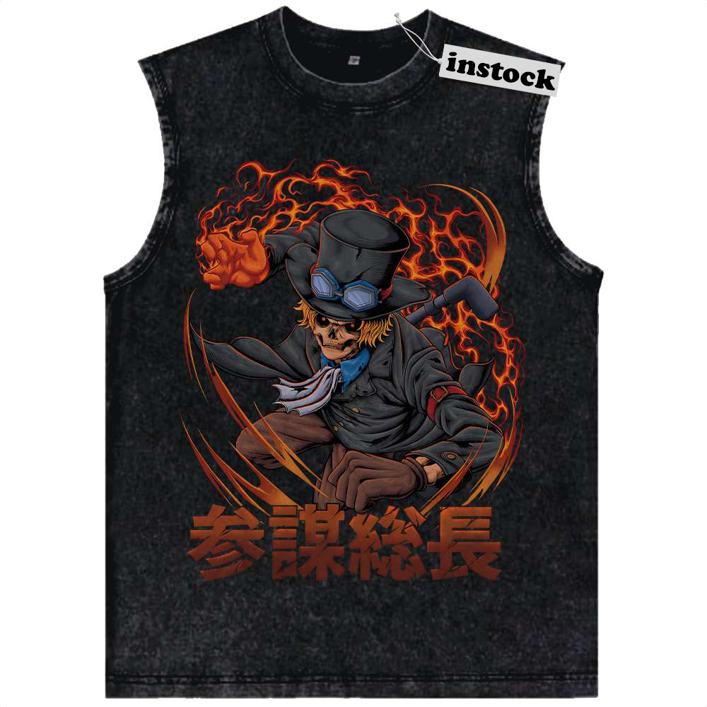 Sabo Tank Top, One Piece Tank Top, Anime Tank Top, Vintage Tank Top