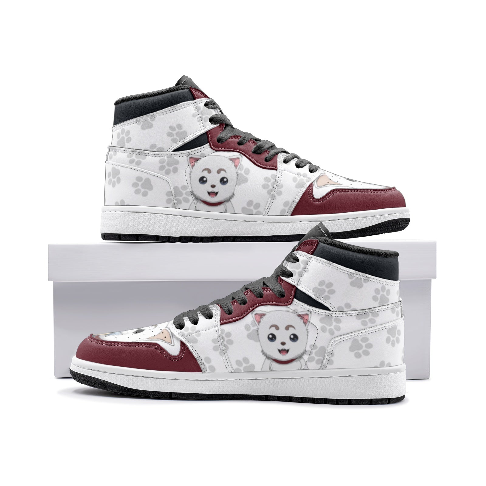 Sadaharu Gintama Custom Sneaker Mid 1 Basketball Shoes - Otaku Hall