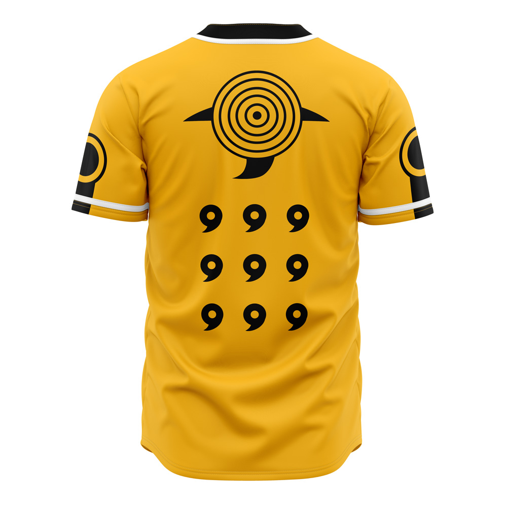 Alternative view of Sage of 6 Paths Naruto Yellow Custom Baseball Jersey - Otaku Hall