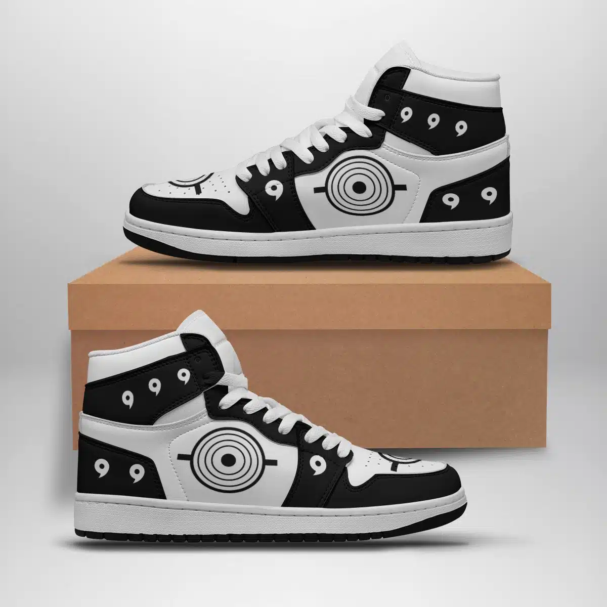 Sage of the Six Paths Shippuden Inspired Basketball Shoes for Anime Fans - Custom Sneaker Mid 1 Style - Otaku Hall