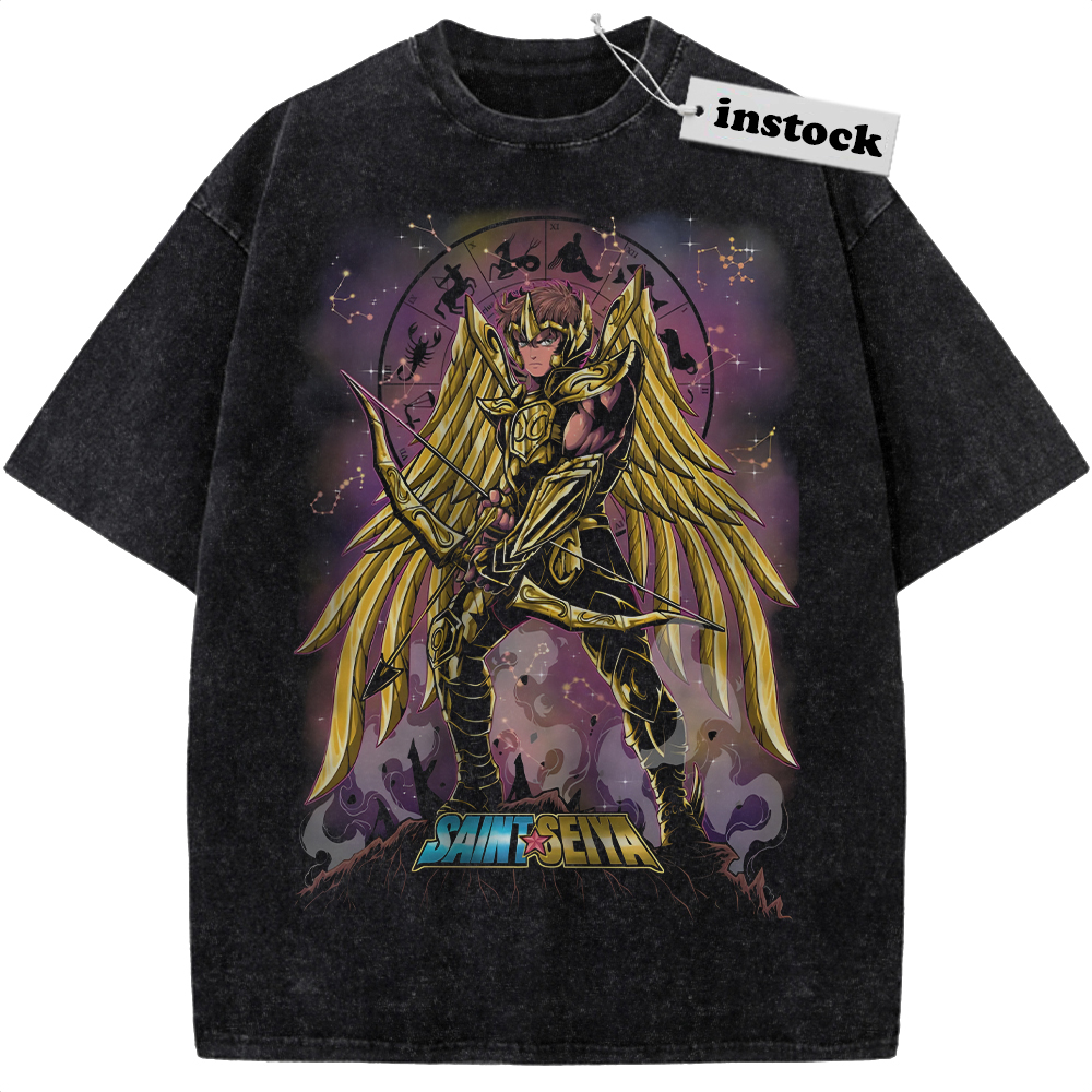 Sagittarius Aiolos Shirt, Saint Seiya Shirt, Anime Shirt, Vintage Tee