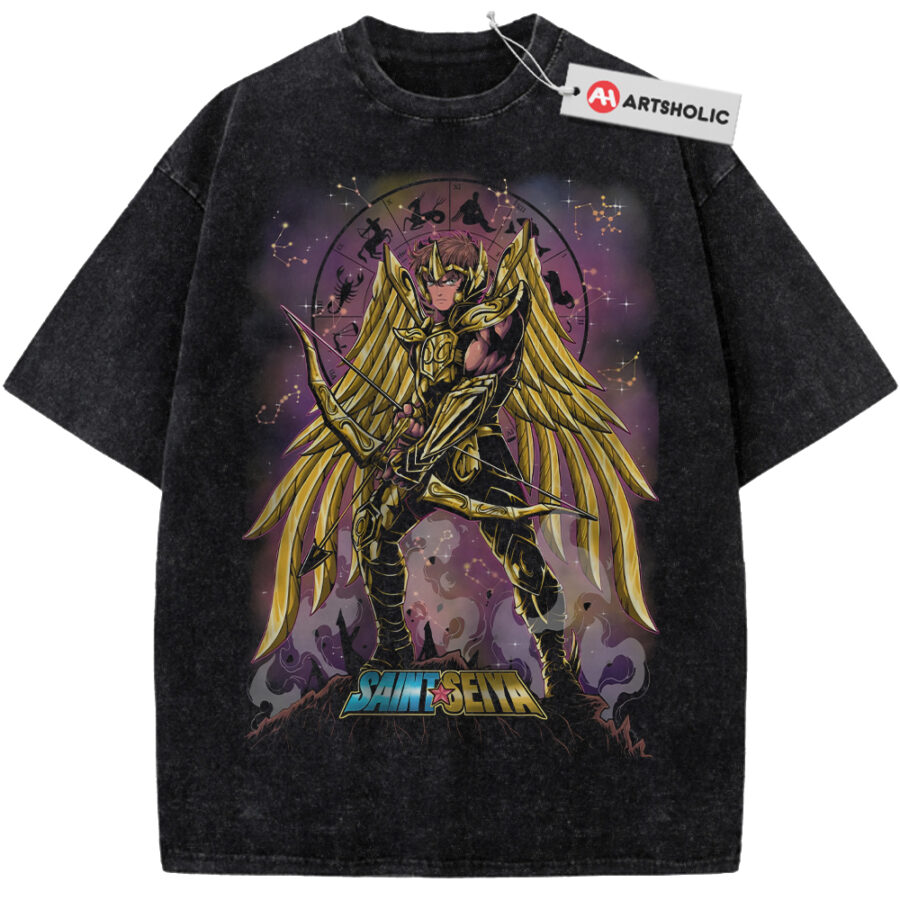 Alternative view of Sagittarius Aiolos Shirt, Saint Seiya Shirt, Anime Shirt, Vintage Tee