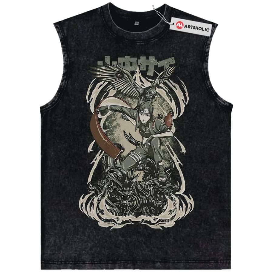 Alternative view of Sai Tank Top, Naruto Tank Top, Anime Tank Top, Vintage Tank Top