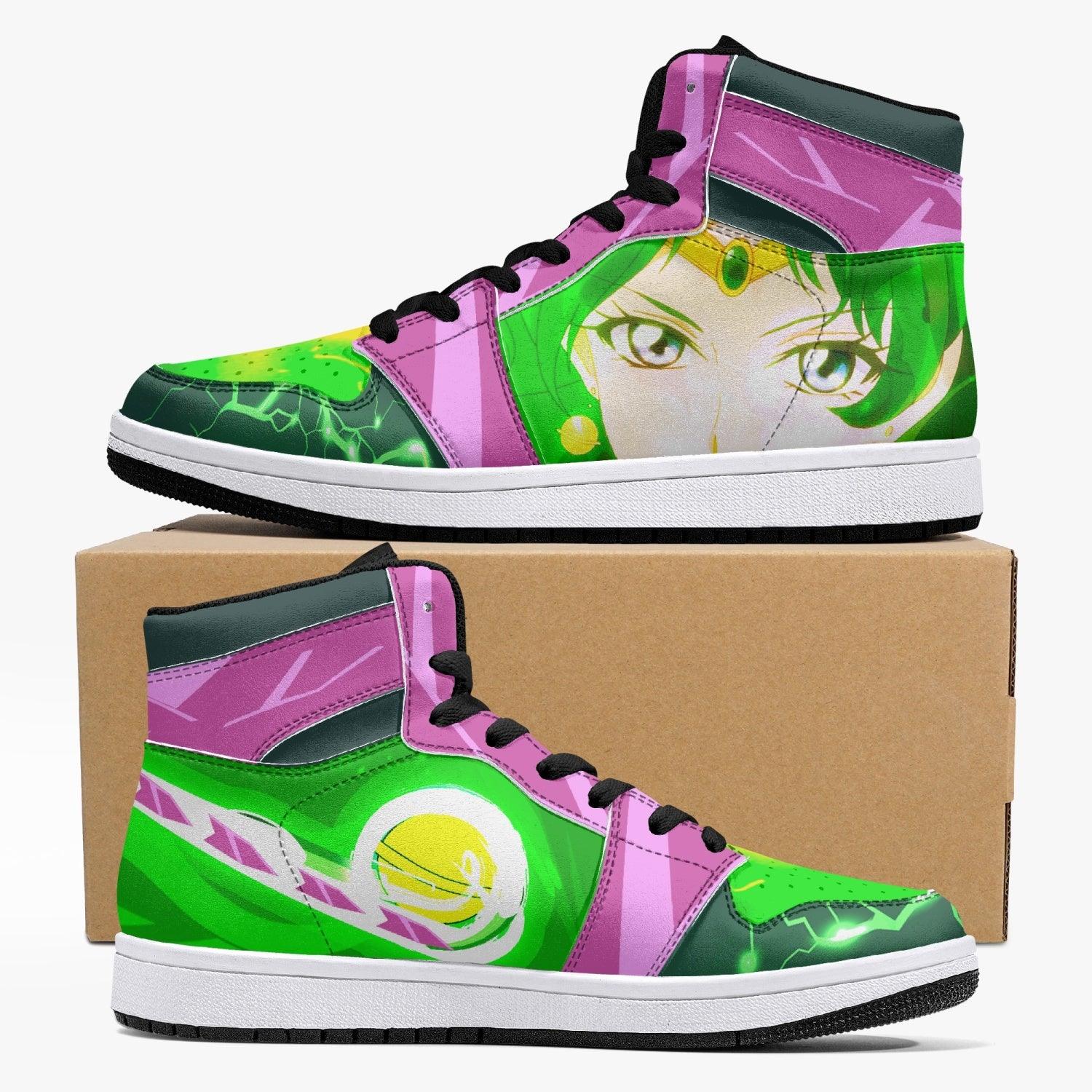 Sailor Jupiter Sailor Moon Crystal Custom Sneaker Mid 1 Basketball Shoes - Otaku Hall