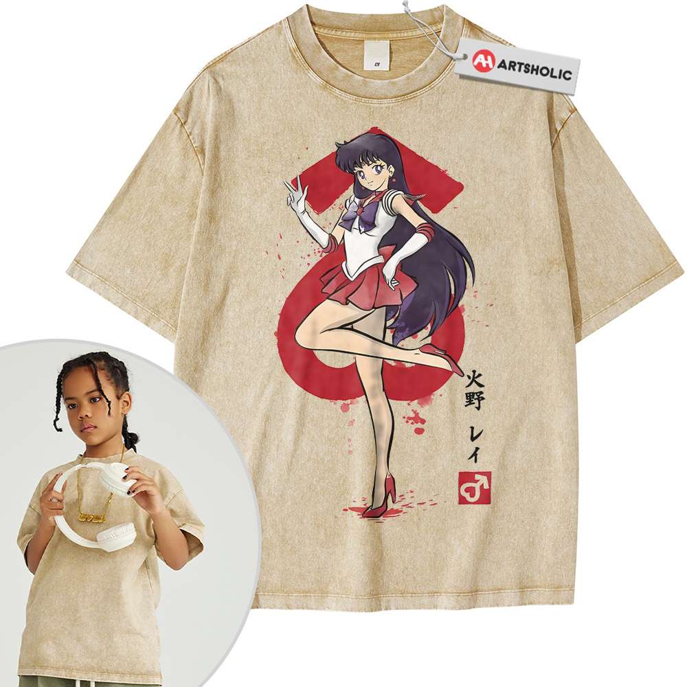 Sailor Mars Shirt For Kids, Sailor Moon Shirt For Kids, Anime Shirt For Kids, Vintage Tee For Kids