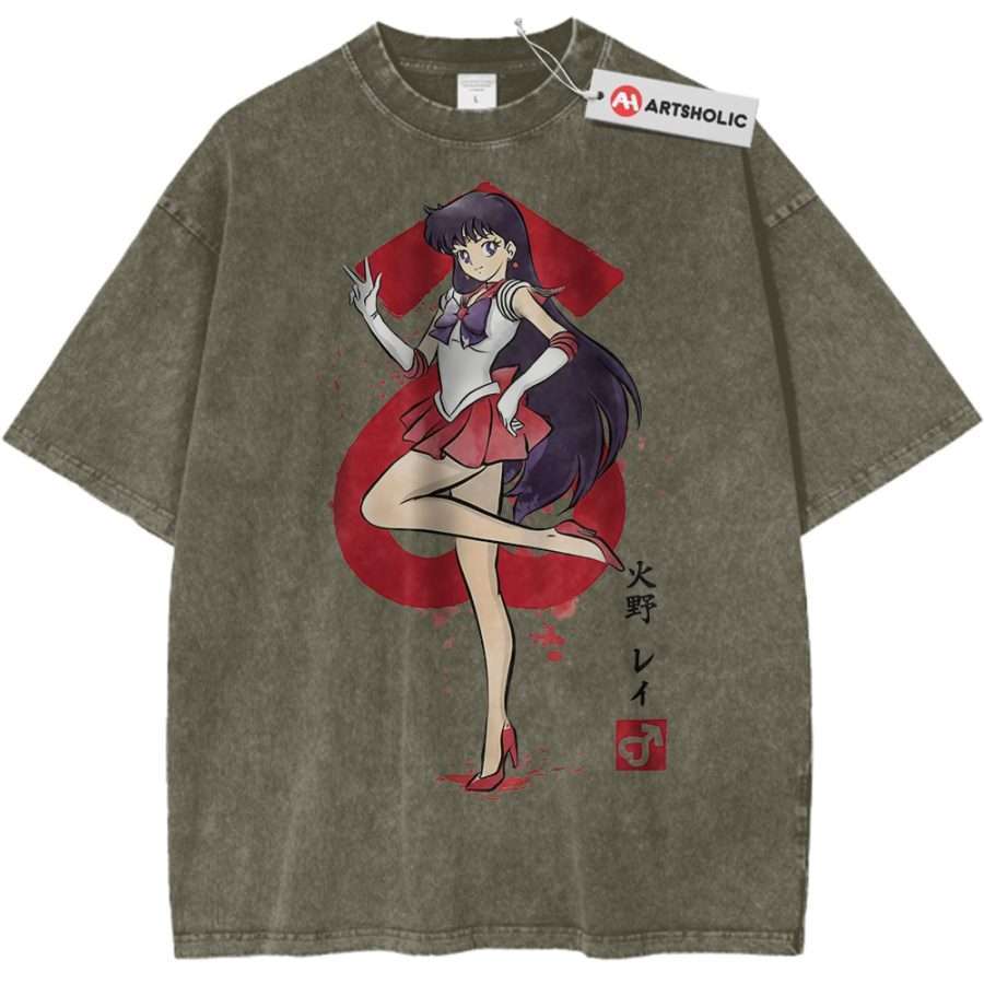 Alternative view of Sailor Mars Shirt, Sailor Moon Shirt, Anime Shirt, Vintage Tee