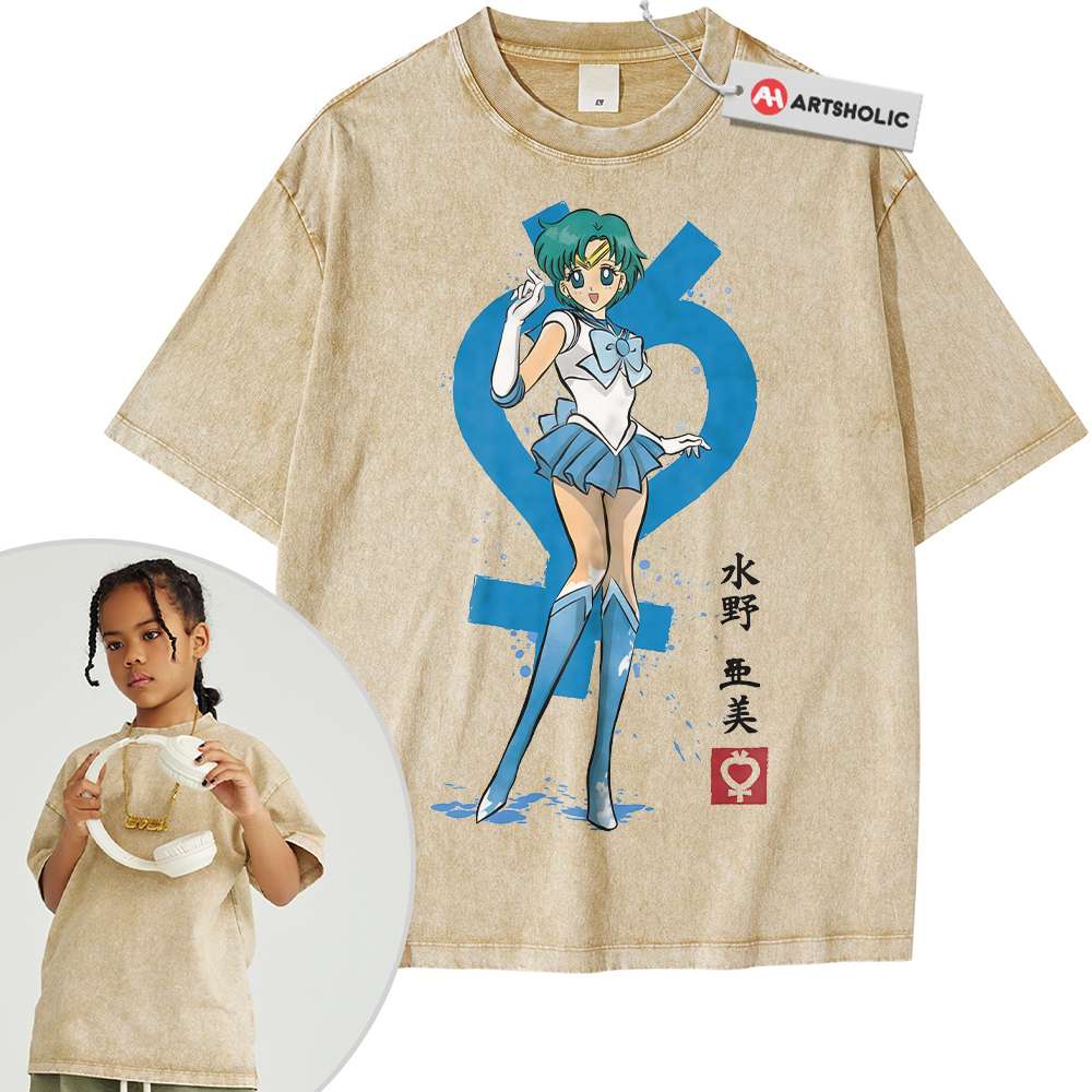 Sailor Mercury Shirt For Kids, Sailor Moon Shirt For Kids, Anime Shirt For Kids,Vintage Tee For Kids