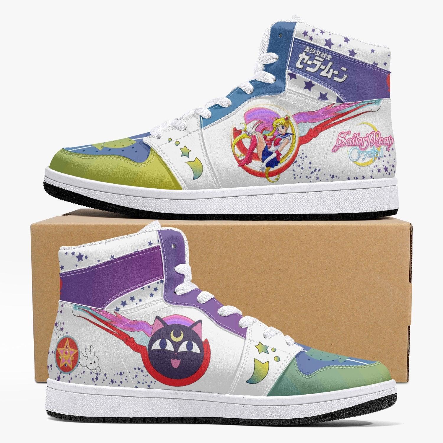 Sailor Moon Crystal Custom Sneaker Mid 1 Basketball Shoes - Otaku Hall