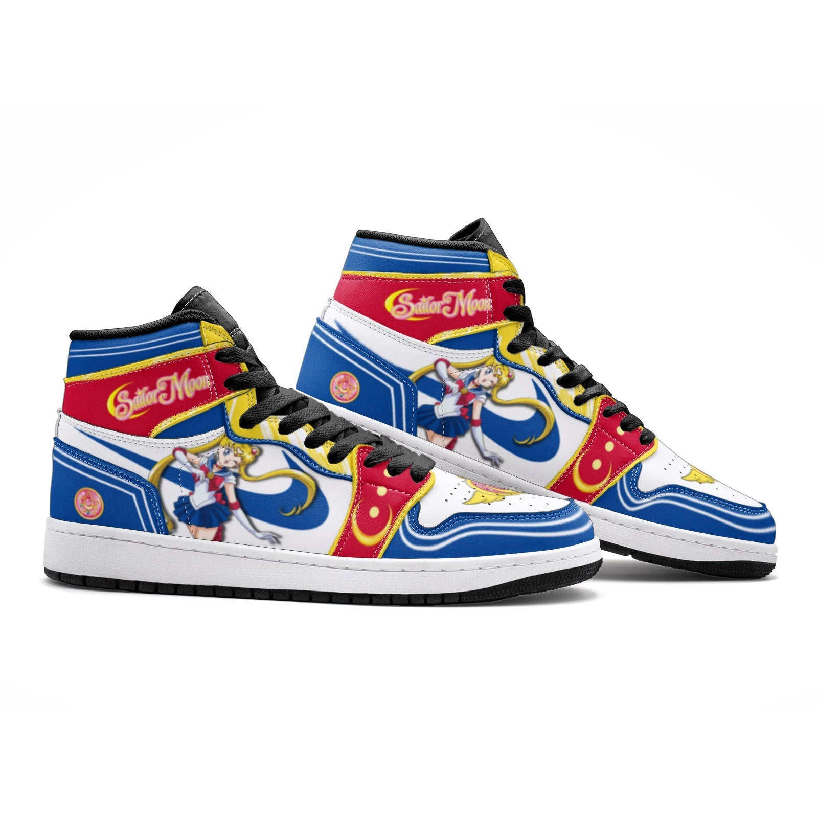 Alternative view of Sailor Moon Custom Sneaker Mid 1 Basketball Shoes - Otaku Hall