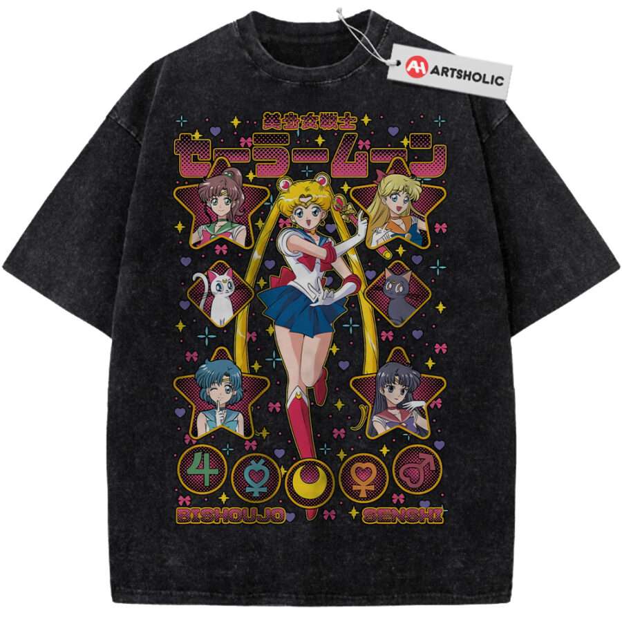 Alternative view of Sailor Moon Shirt, Anime Shirt, Vintage T-Shirt