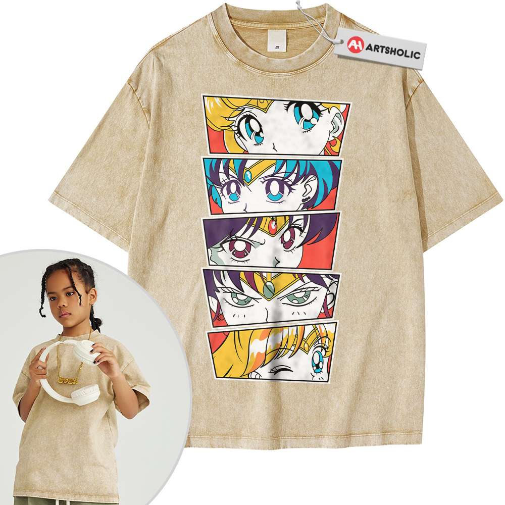 Alternative view of Sailor Moon Shirt For Kids, Anime Shirt For Kids, Vintage T-Shirt For Kids