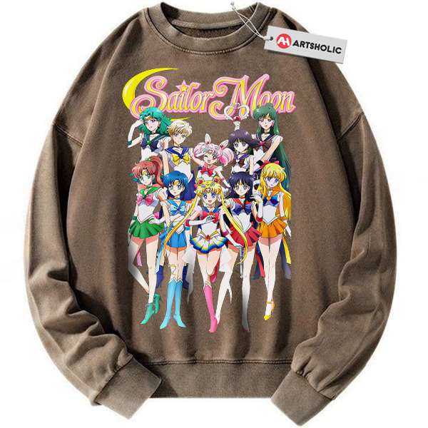 Alternative view of Sailor Moon Sweatshirt, Anime Sweatshirt, Vintage -Shirt