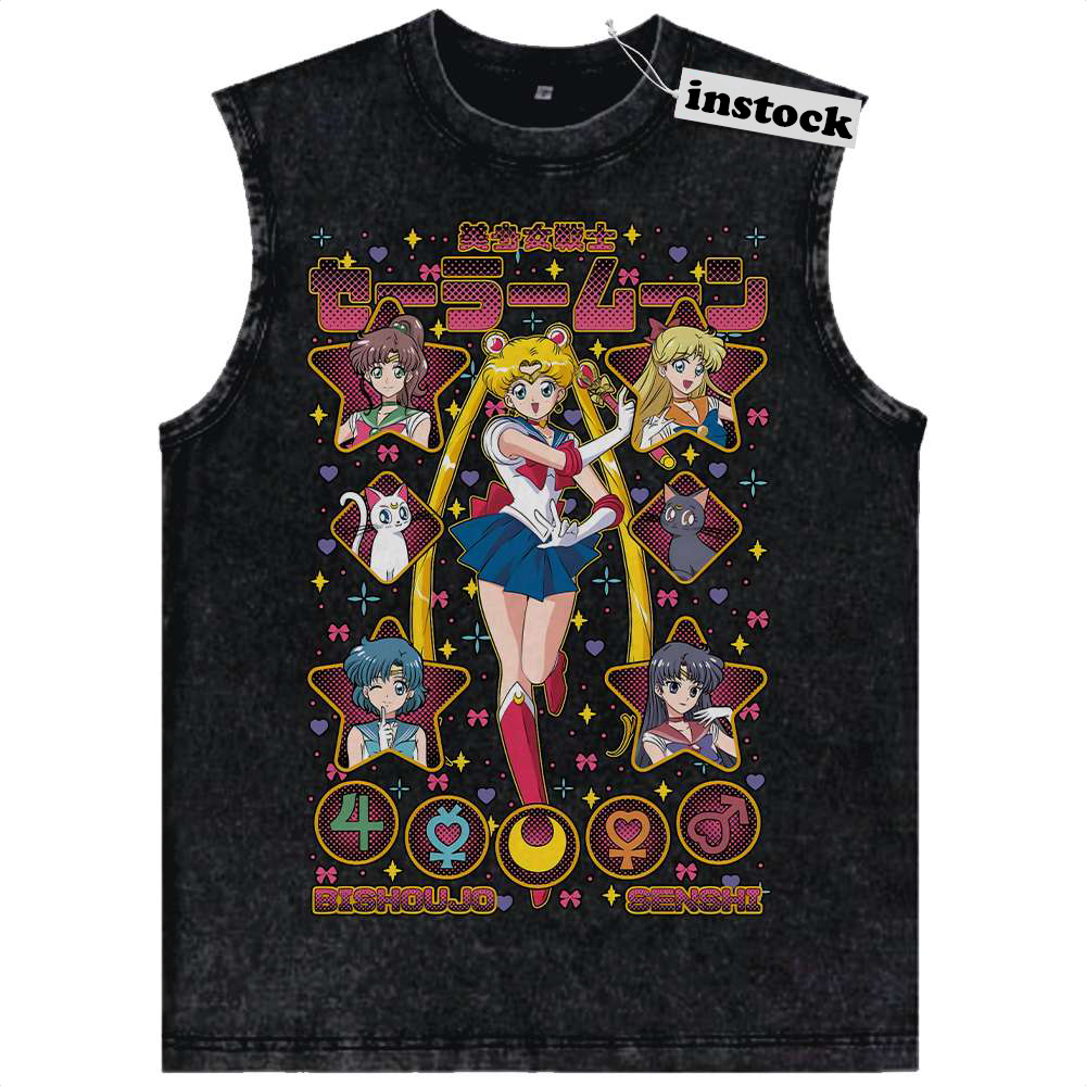 Sailor Moon Tank Top, Anime Tank Top, Vintage Tank Top