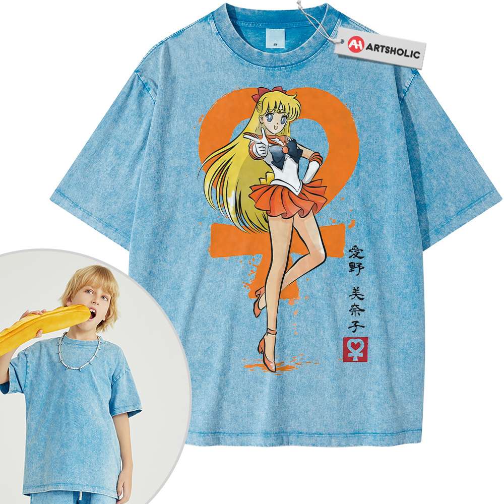 Alternative view of Sailor Venus Shirt For Kids, Sailor Moon Shirt For Kids, Anime Shirt For Kids, Vintage Tee For Kids
