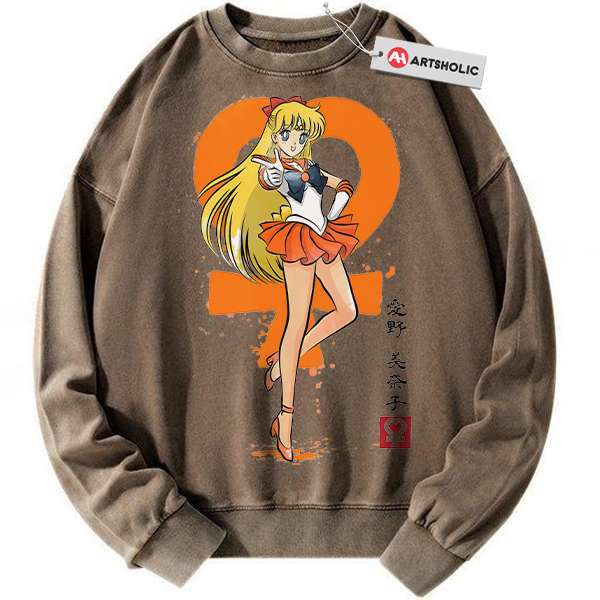 Alternative view of Sailor Venus Sweatshirt, Sailor Moon Sweatshirt, Anime Sweatshirt, Vintage Sweater