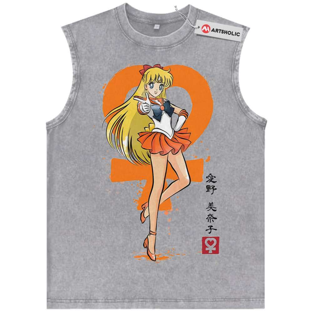 Alternative view of Sailor Venus Tank Top, Sailor Moon Tank Top, Anime Tank Top, Vintage Tank Top