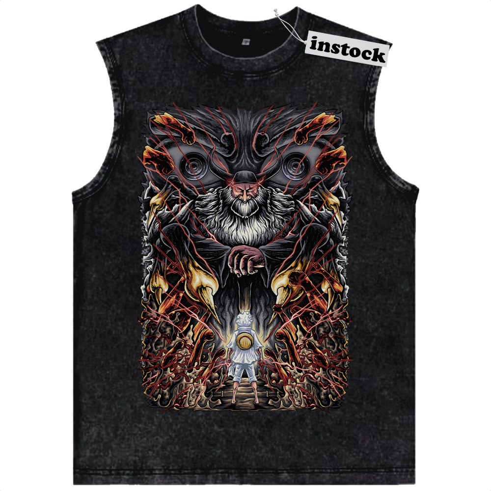Saint Jaygarcia Saturn Tank Top, Monkey D Luffy Tank Top, One Piece Tank Top, Anime Tank Top, Vintage Tank Top