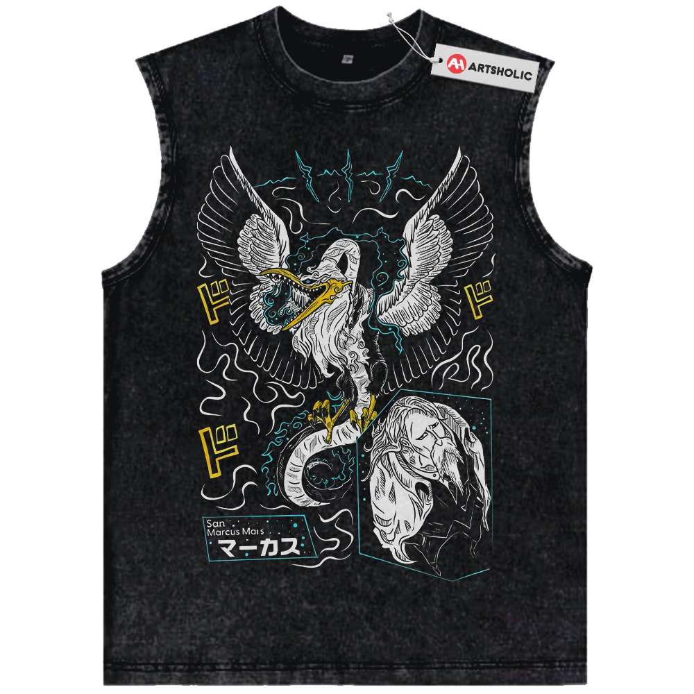 Saint Marcus Mars Tank Top, One Piece Tank Top, Anime Tank Top, Vintage Tank Top