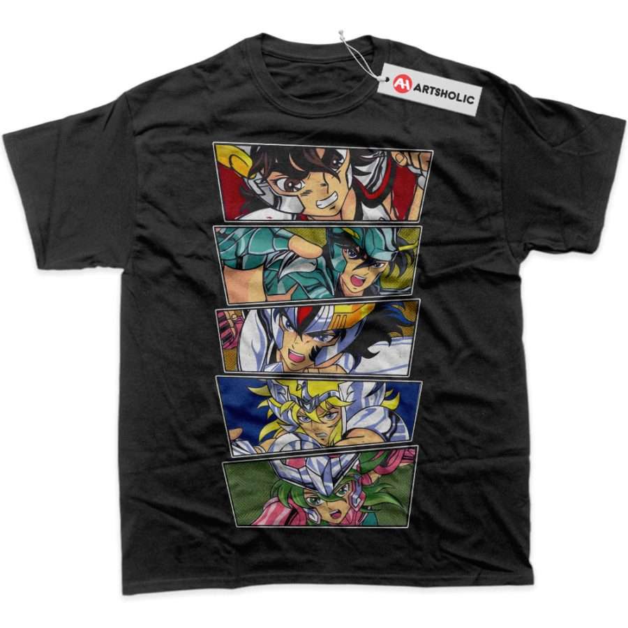 Alternative view of Saint Seiya Shirt, Anime Shirt, Graphic T-Shirt