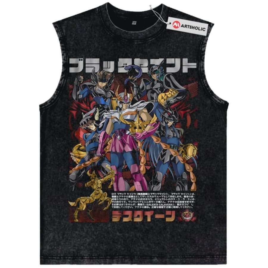 Alternative view of Saint Seiya Tank Top, Anime Tank Top, Vintage Tank Top