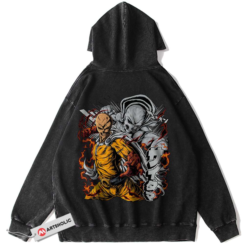 Saitama Hoodie, One Punch Man Hoodie, Anime Shirt, Vintage Hoodie