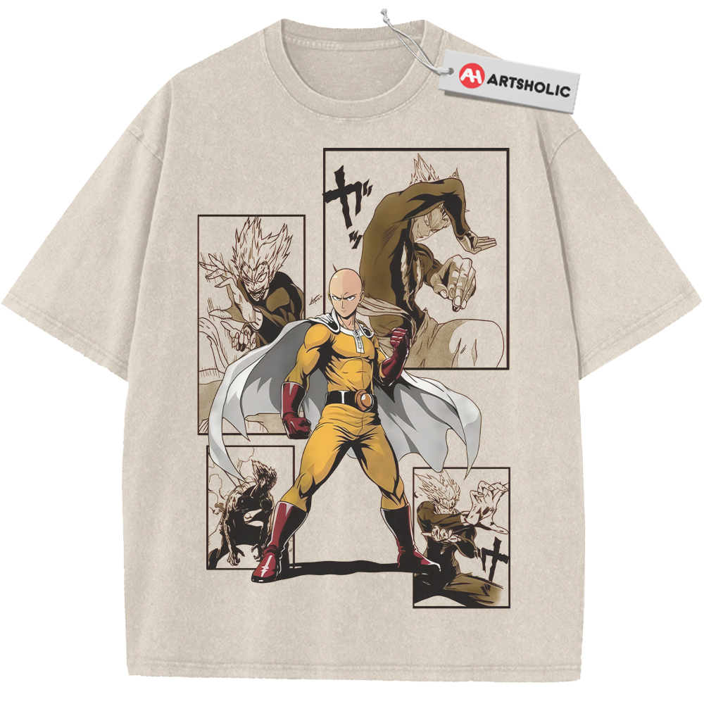 Saitama Shirt, Garo Shirt, One Punch Man Shirt, Anime Shirt, Vintage T-Shirt
