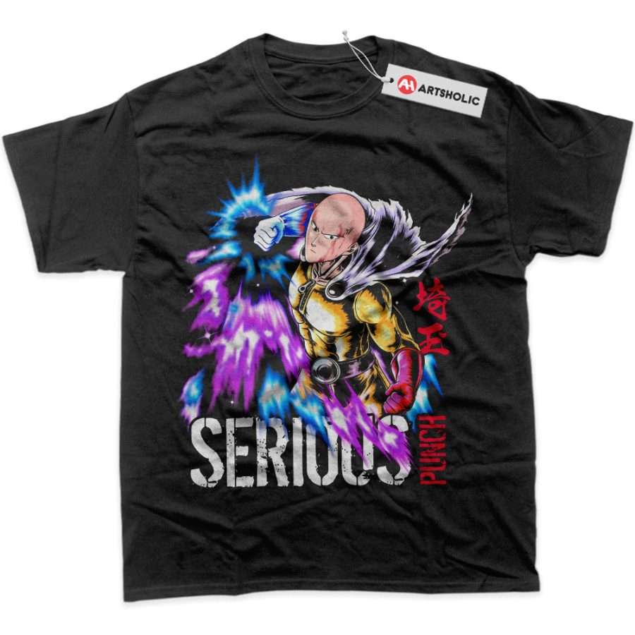 Alternative view of Saitama Shirt, One Punch Man Shirt, Anime Shirt, Graphic T-Shirt