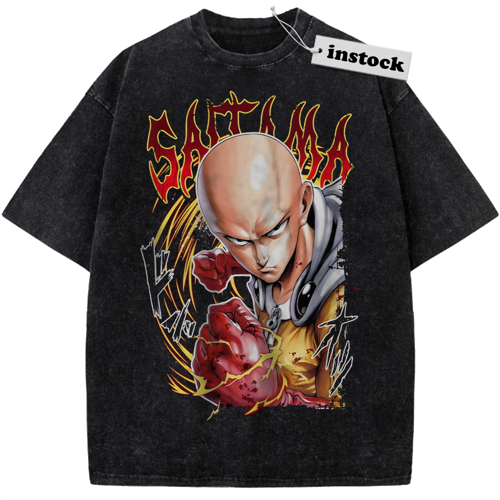 Saitama Shirt, One Punch Man Shirt, Anime Shirt, Vintage T-Shirt
