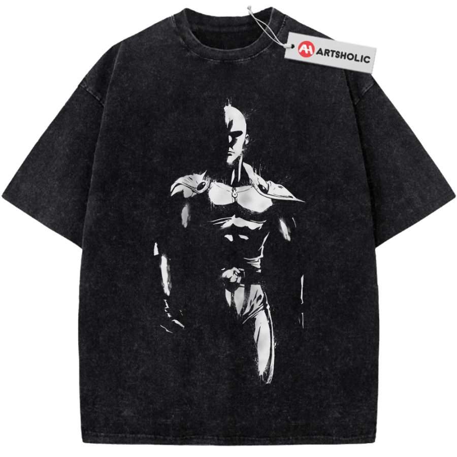 Alternative view of Saitama Shirt, One Punch Man Shirt, Anime Shirt, Vintage Tee