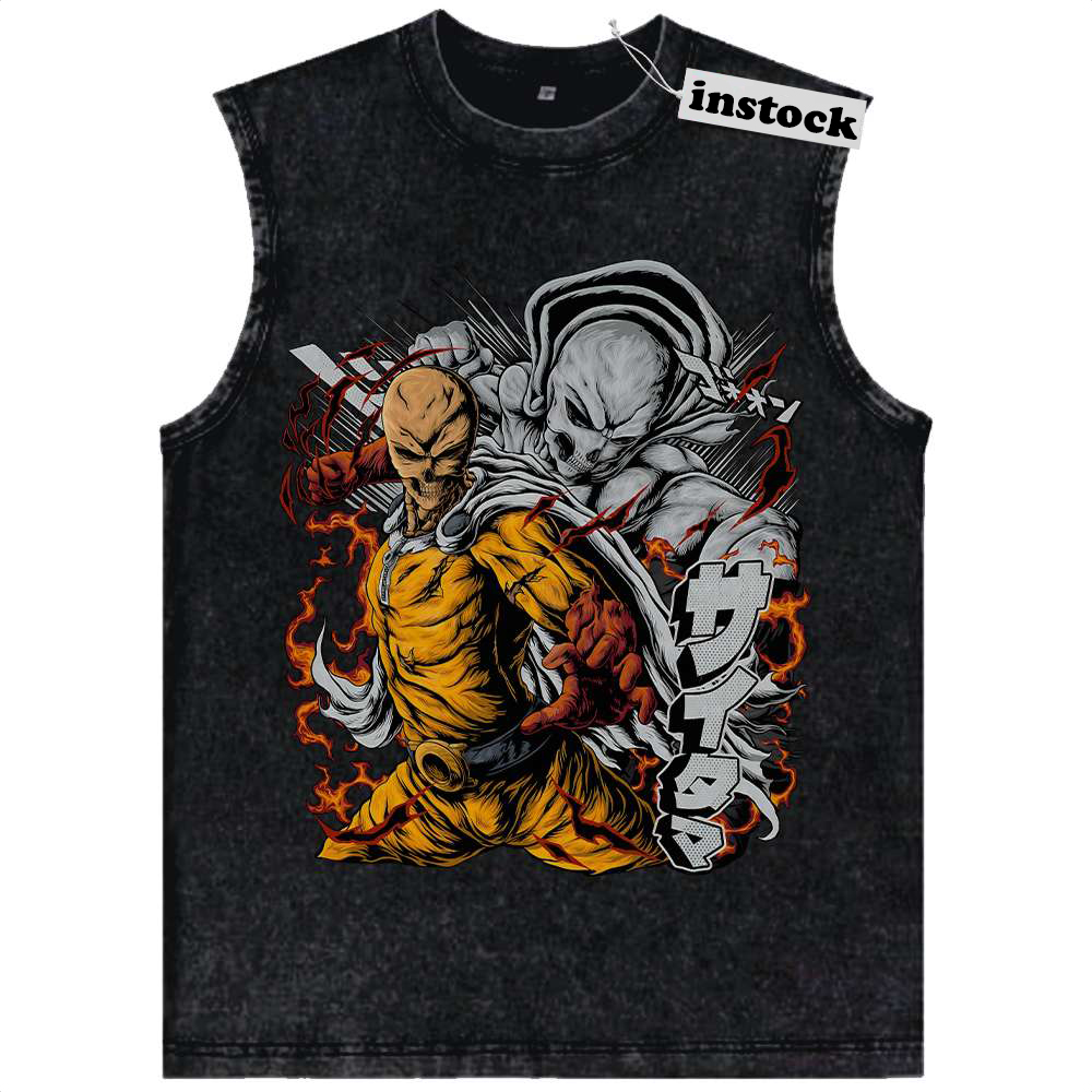 Saitama Tank Top, One Punch Man Tank Top, Anime Tank Top, Vintage Tank Top
