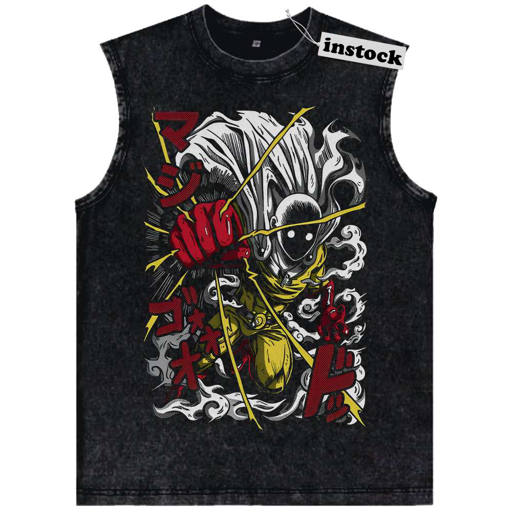 Saitama Tank Top, One Punch Man Tank Top, Anime Tank Top, Vintage Tank Top