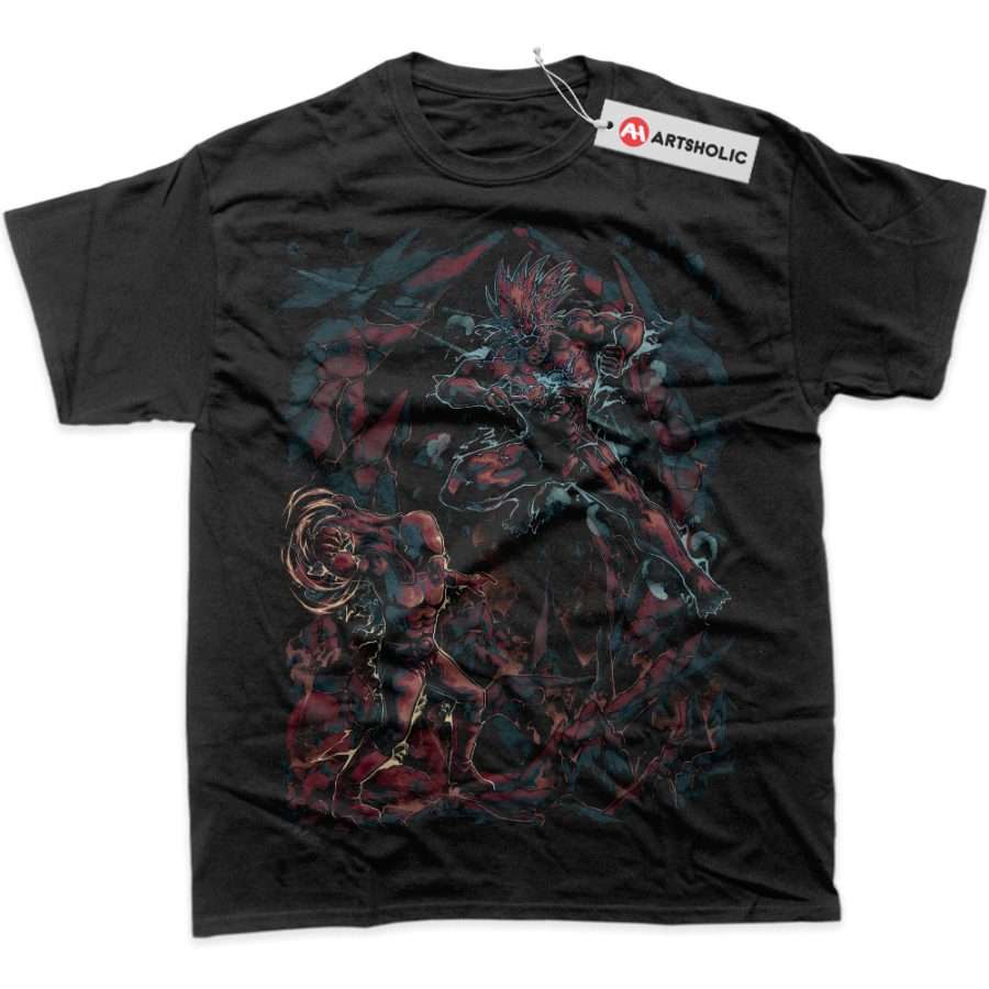 Alternative view of Saitama vs Boros Shirt, One Punch Man Shirt, Anime Shirt, Graphic T-Shirt
