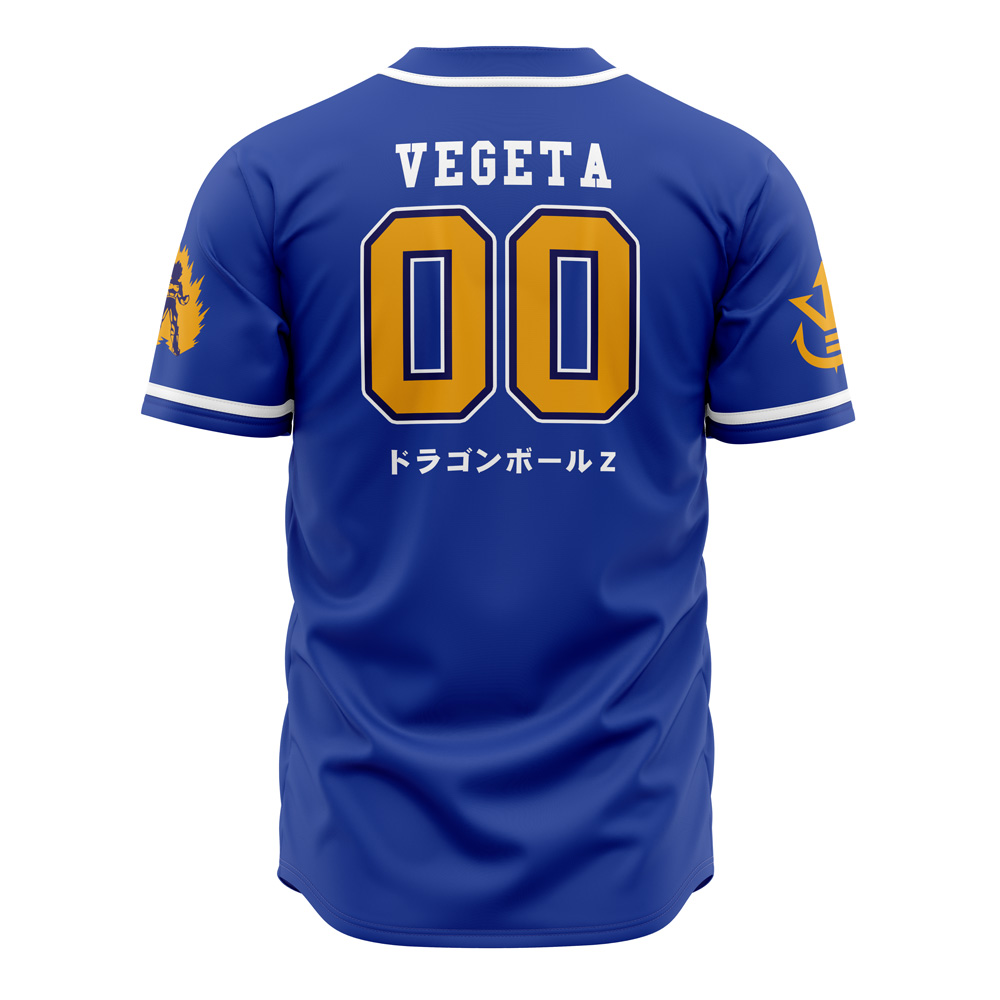 Alternative view of Saiyan Vegeta V2 Dragon Ball Z Baseball Jersey