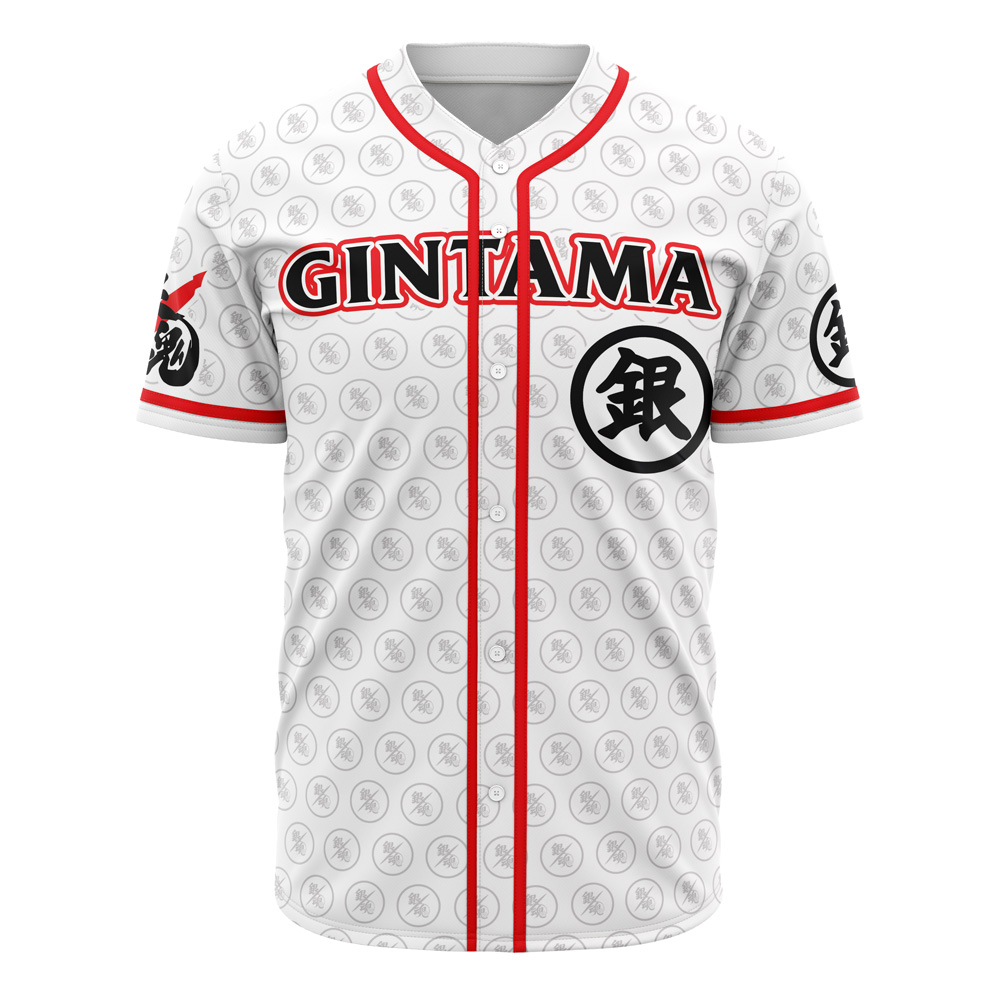 Sakata Gintoki Gintama Custom Baseball Jersey - Otaku Hall