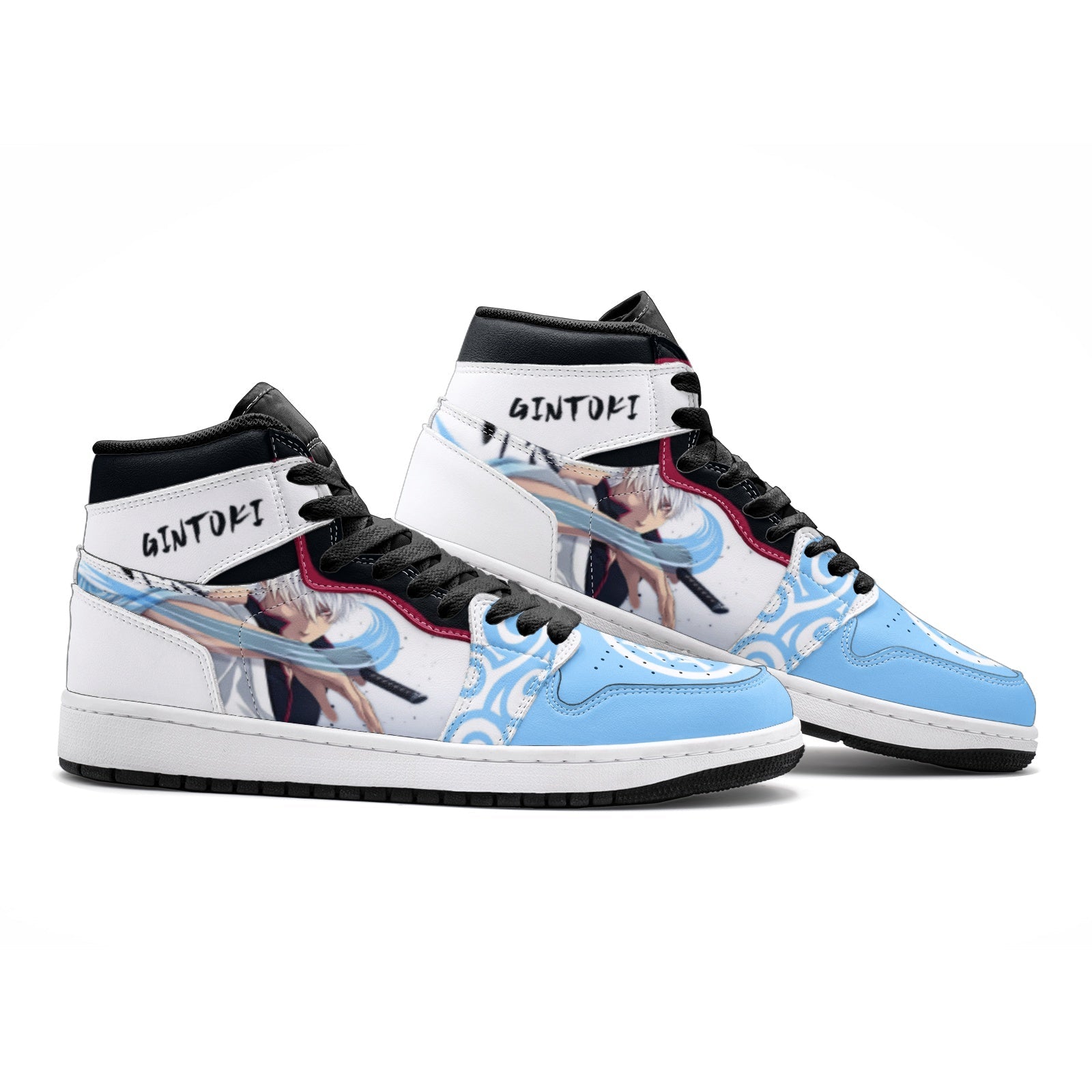 Alternative view of Sakata Gintoki Gintama Custom Sneaker Mid 1 Basketball Shoes - Otaku Hall