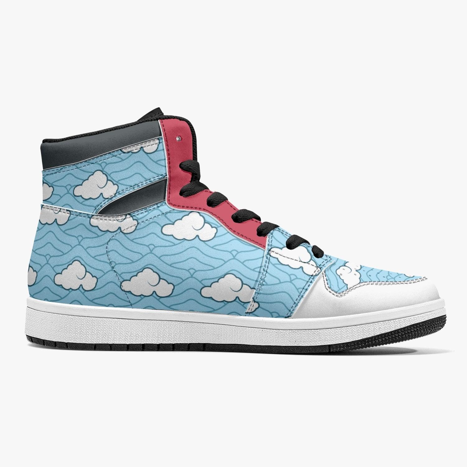 Alternative view of Sakonji Urokodaki Demon Slayer Custom Sneaker Mid 1 Basketball Shoes - Otaku Hall