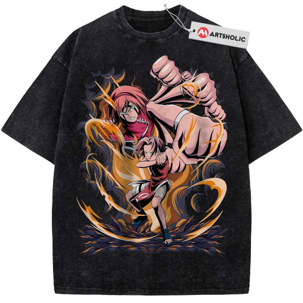 Sakura Haruno Shirt, Naruto Shirt, Anime Shirt, Vintage T-Shirt