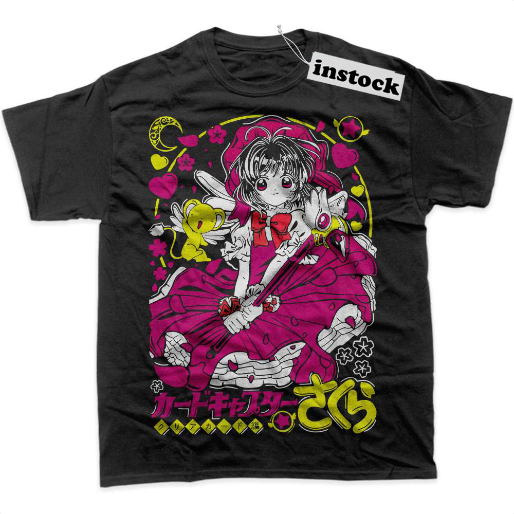 Sakura Kinomoto Shirt, Cardcaptor Sakura Shirt, Anime Shirt, Graphic T-Shirt