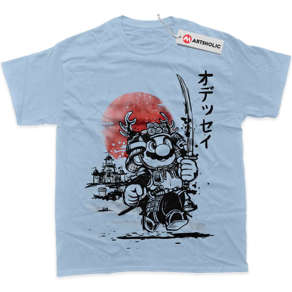 Alternative view of Samurai Super Mario Shirt, Game Shirt, Graphic Tee