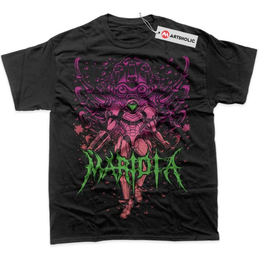 Alternative view of Samus Aran Shirt, Metroid Shirt, Game Shirt, Graphic T-Shirt