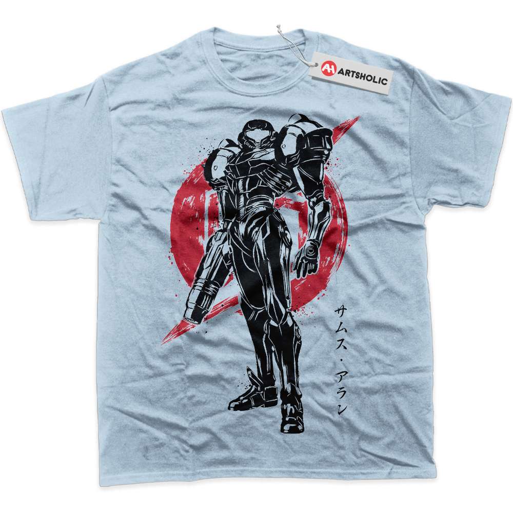 Alternative view of Samus Aran Shirt, Metroid Shirt, Game Shirt, Graphic Tee