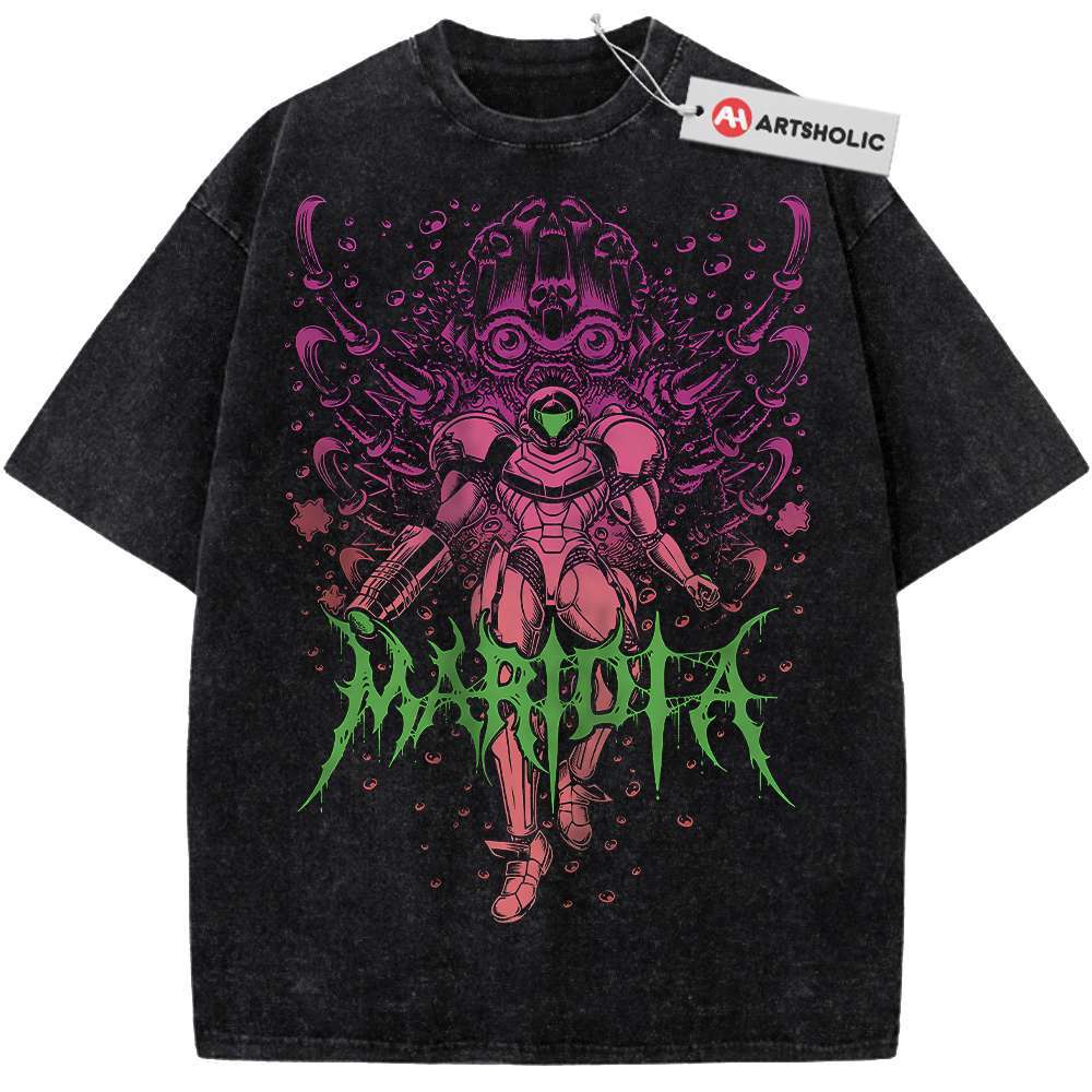 Samus Aran Shirt, Metroid Shirt, Game Shirt, Vintage T-Shirt