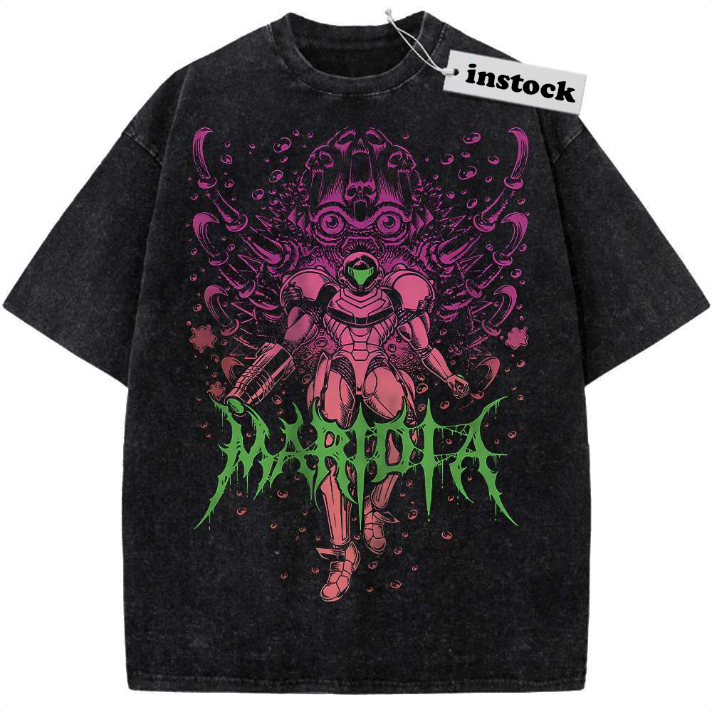 Samus Aran Shirt, Metroid Shirt, Game Shirt, Vintage T-Shirt