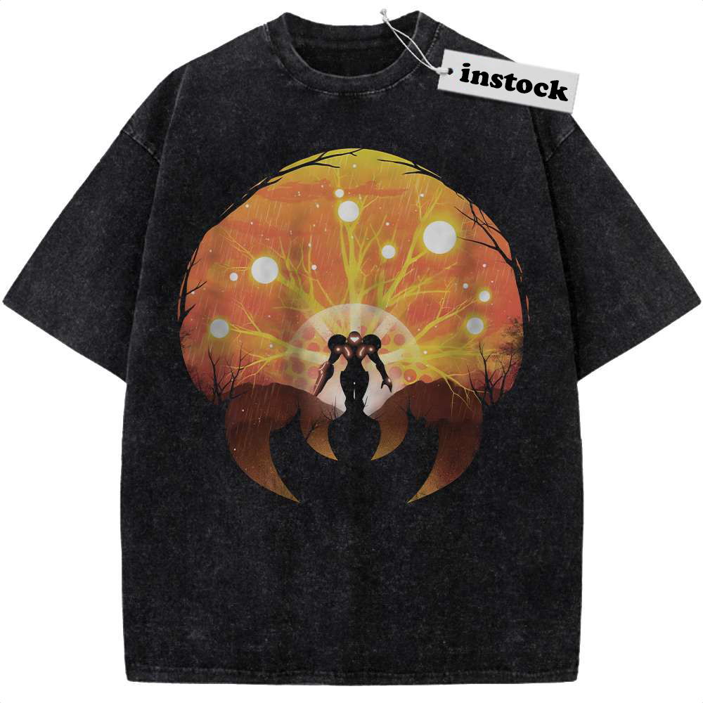 Samus Aran Shirt, Metroid Shirt, Game Shirt, Vintage T-Shirt