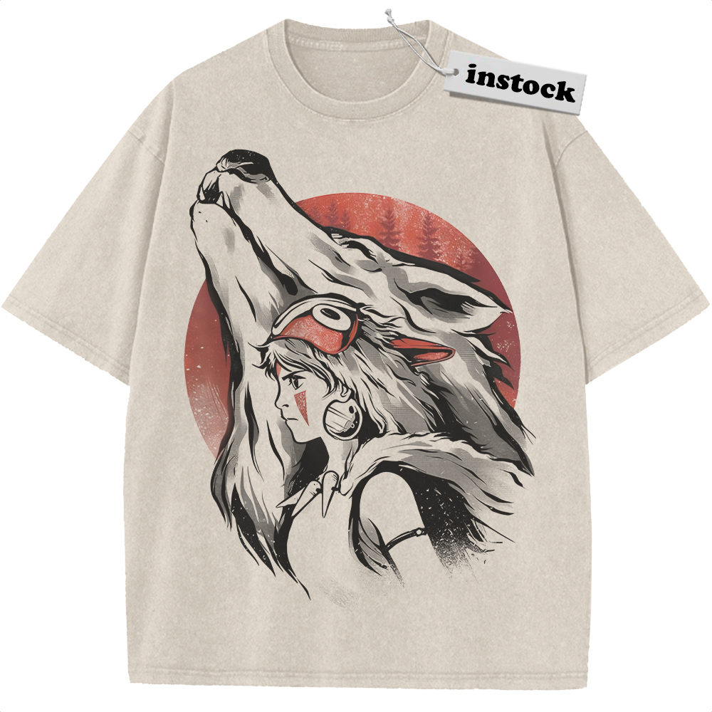 San and Moro Shirt, Princess Mononoke Shirt, Studio Ghibli Shirt, Anime Shirt, Vintage T-Shirt