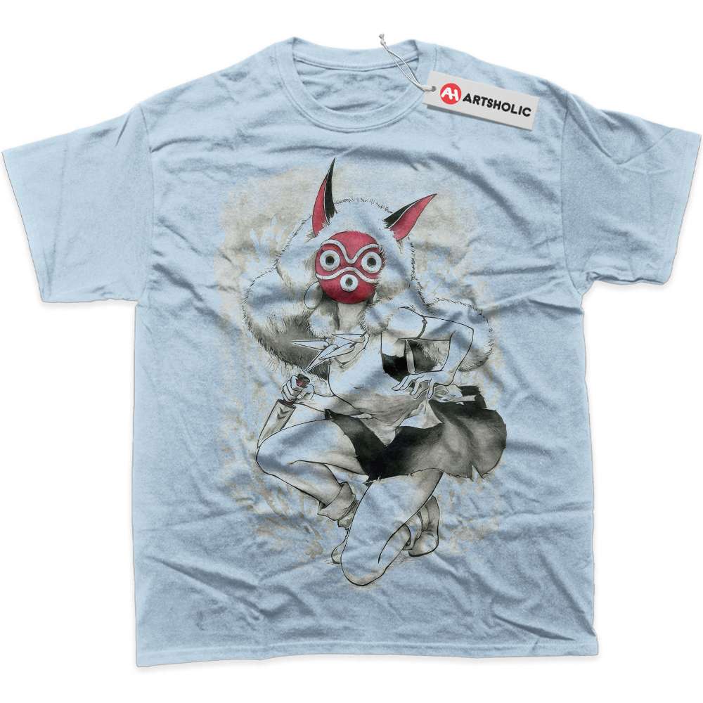Alternative view of San Shirt, Princess Mononoke Shirt, Studio Ghibli Shirt, Anime Shirt, Graphic Tee
